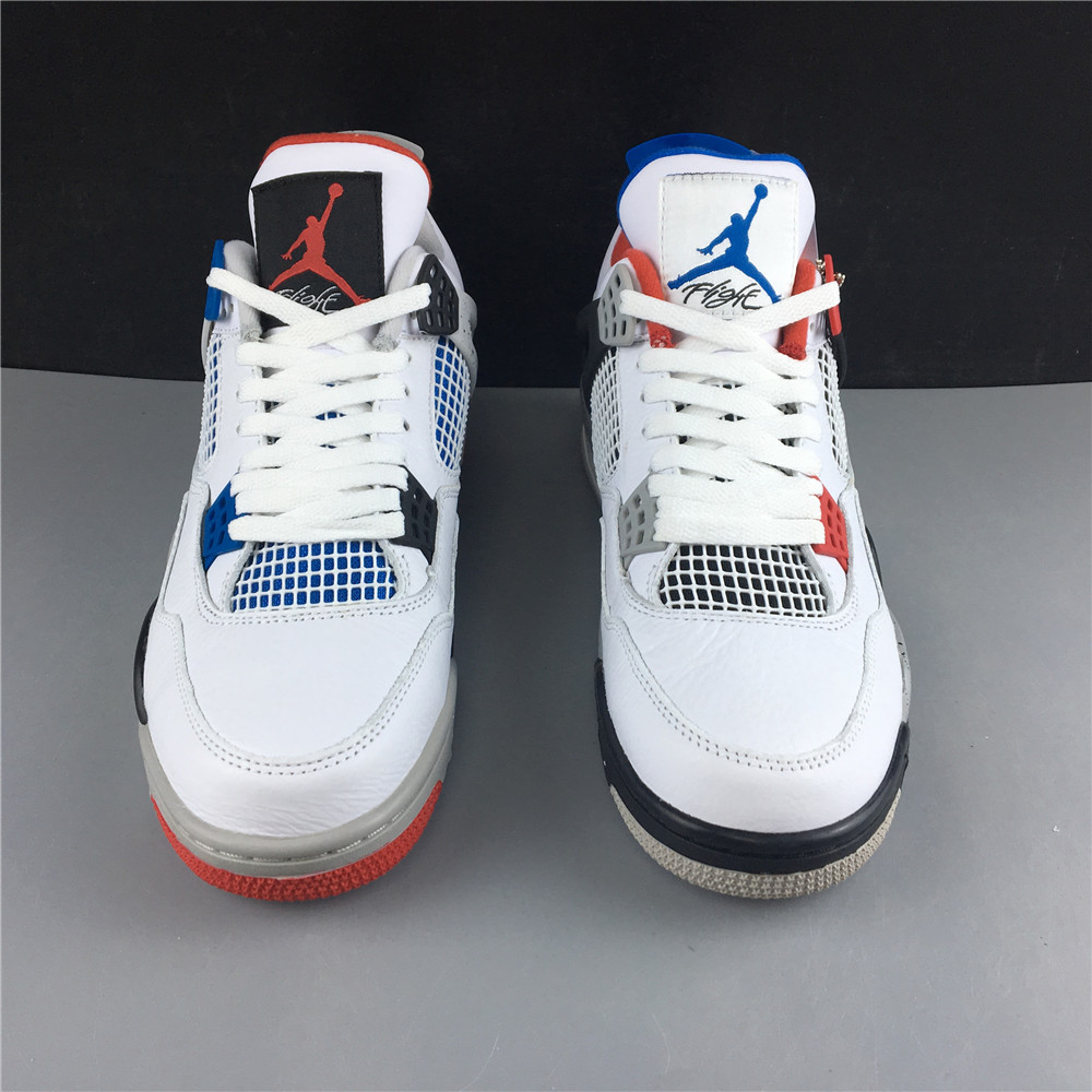 AIR JORDAN 4 WHITE, GRAY, BLUE , RED  CL1184-146