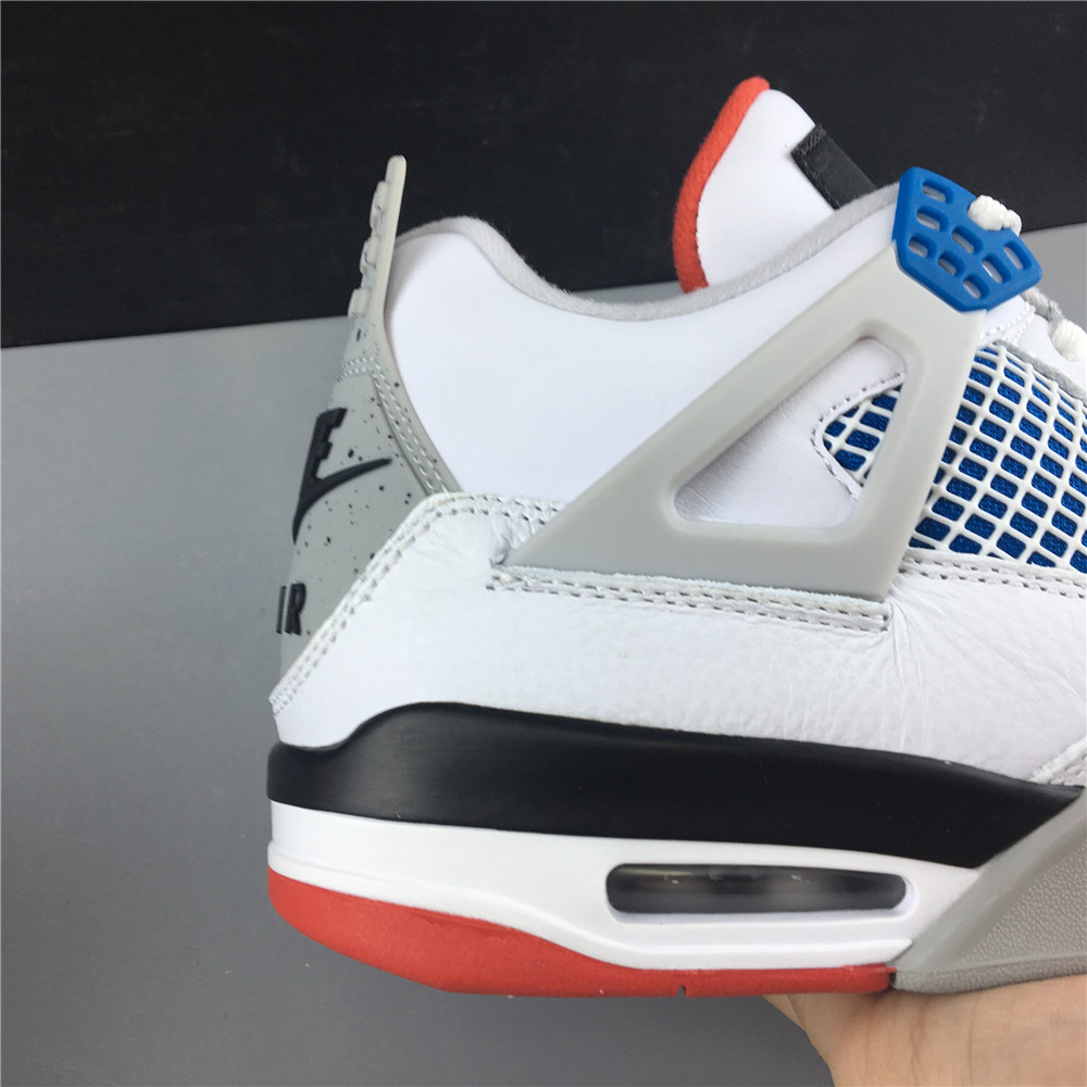 AIR JORDAN 4 WHITE, GRAY, BLUE , RED  CL1184-146