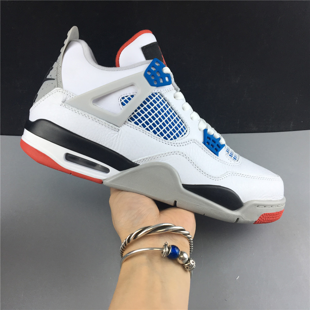 AIR JORDAN 4 WHITE, GRAY, BLUE , RED  CL1184-146