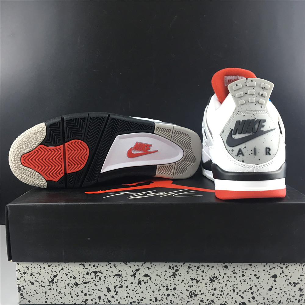 AIR JORDAN 4 WHITE, GRAY, BLUE , RED  CL1184-146