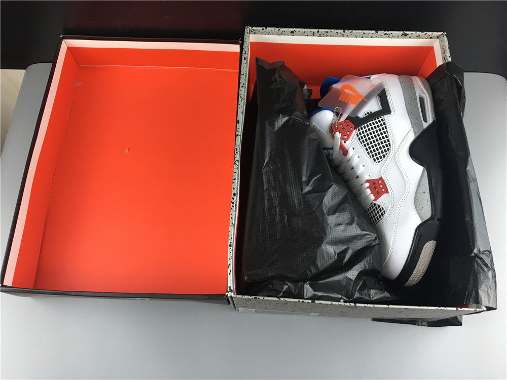 AIR JORDAN 4 WHITE, GRAY, BLUE , RED  CL1184-146