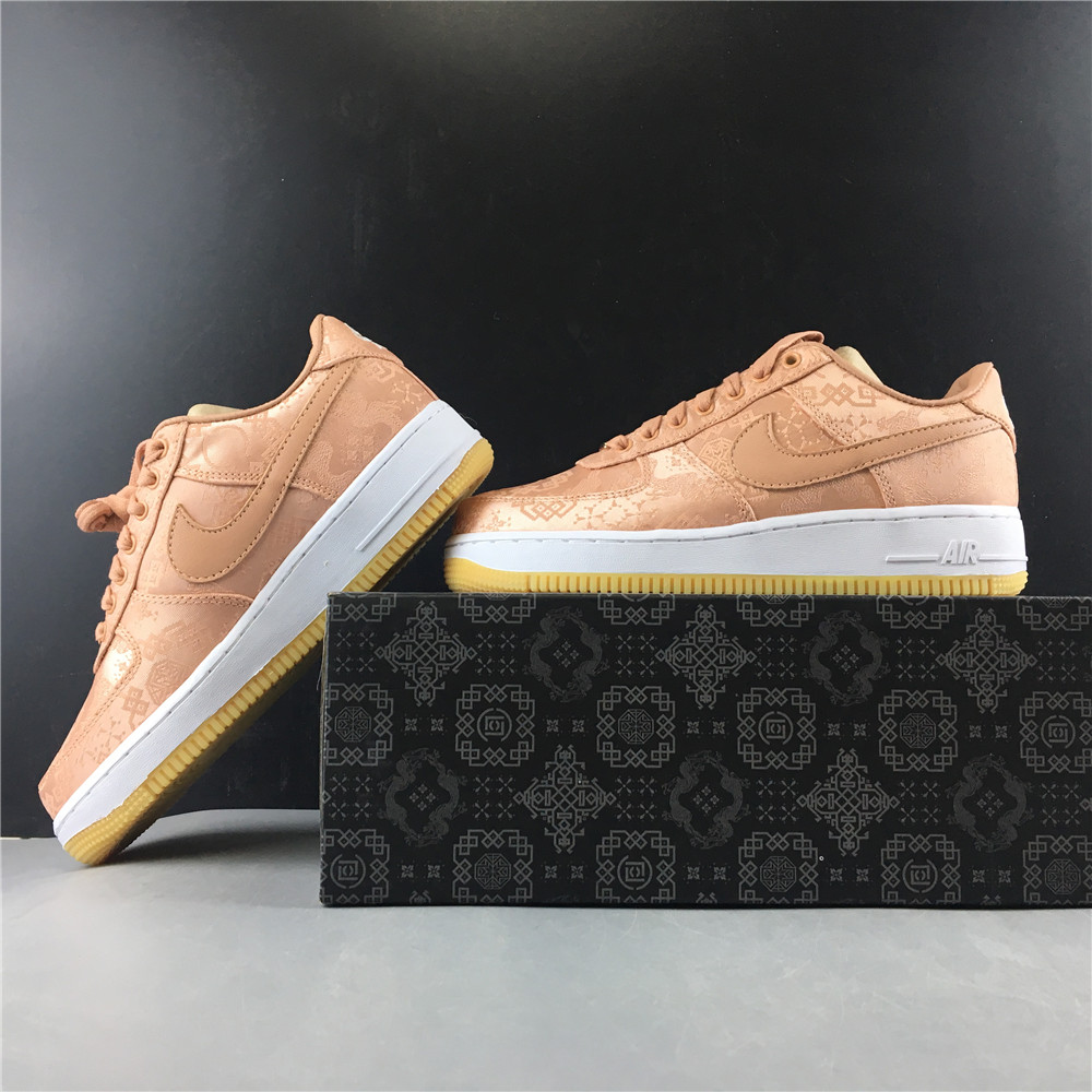 CLOT x Nike Air Force 1 Low Rose Gold