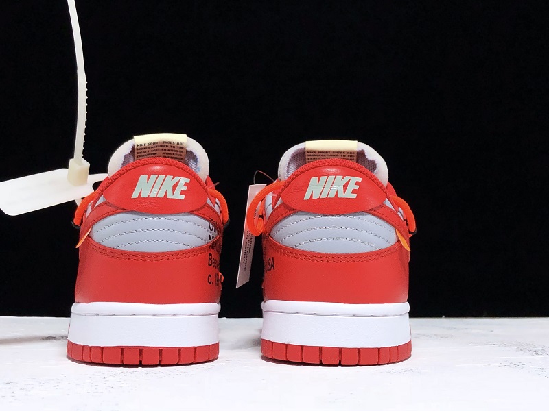 Off-White x Nike Dunk Low CT0856-600 Grayish red