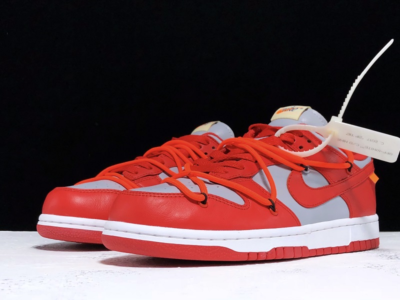 Off-White x Nike Dunk Low CT0856-600 Grayish red