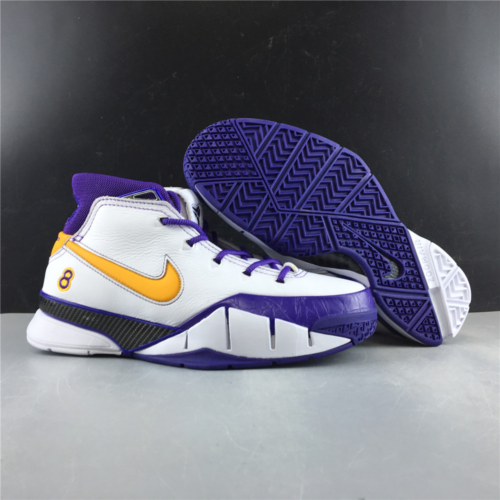 UndefeatedxNike Kobe 1 PROTRO   AQ2728-101  WHITE VARSITY PURPLE