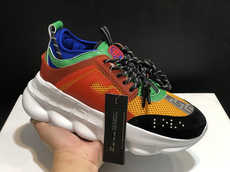 V*ersace CHAIN REACTION SNEAKERS black&white&red&green&blue