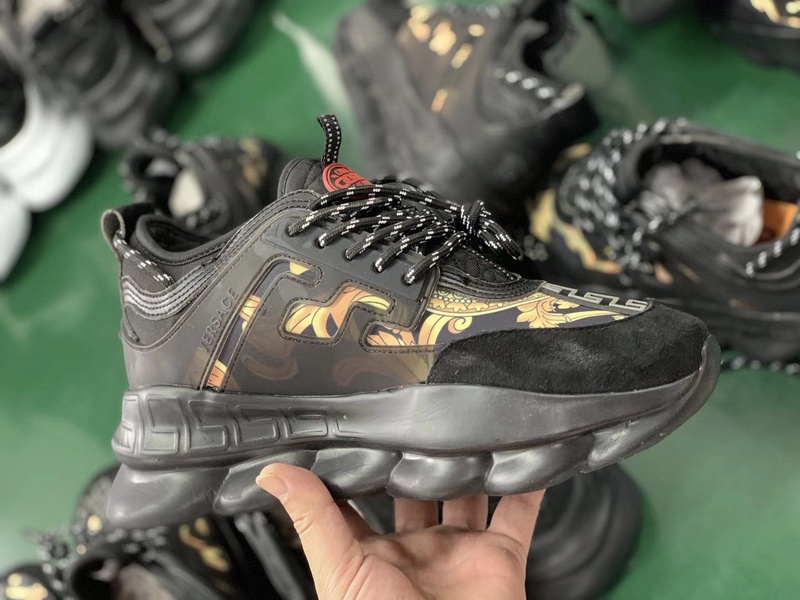V*ersace CHAIN REACTION SNEAKERS black