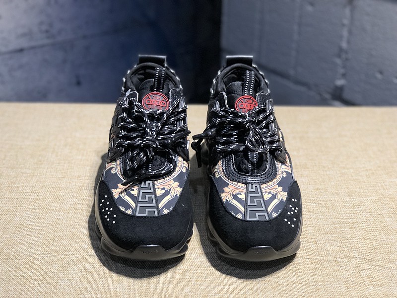 V*ersace CHAIN REACTION SNEAKERS black