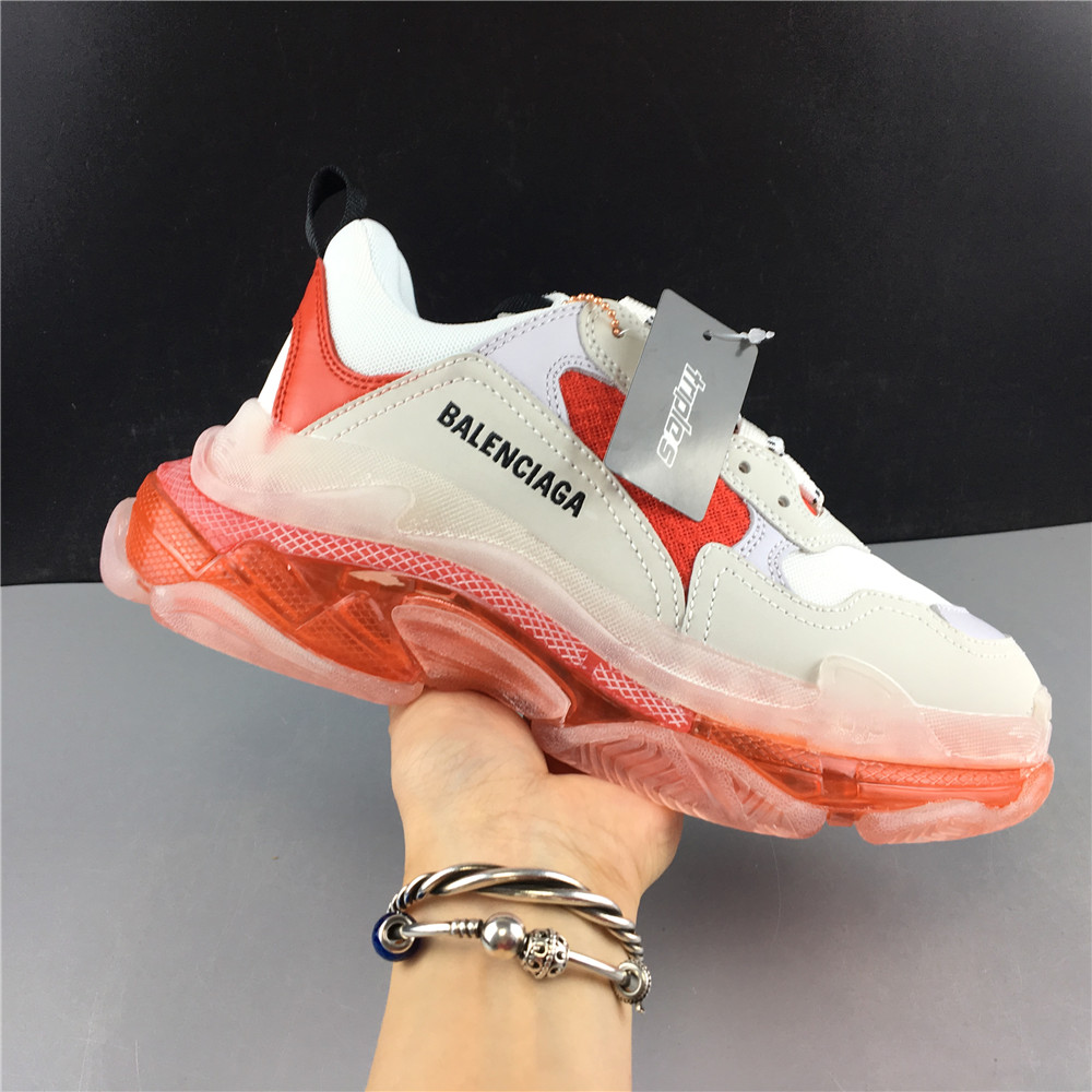 BLG TRIPLE S OLDWHITE RED AIR CUSHION