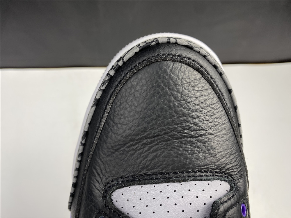 Jordan 3 Retro Black Court Purple