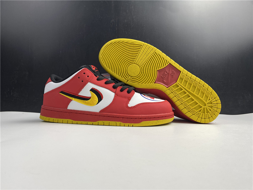 Nike SB Dunk Low Varsity Red/Earth Yellow-White 309242-307