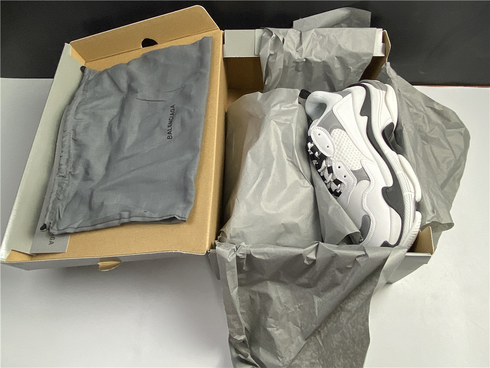 BLG Triple S White Grey Black