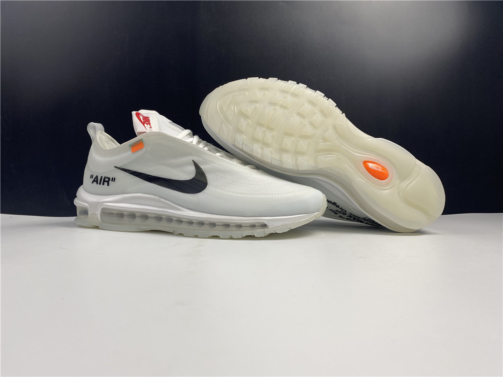 OFF-Nike Air Max 97 white shoes AJ4585-100