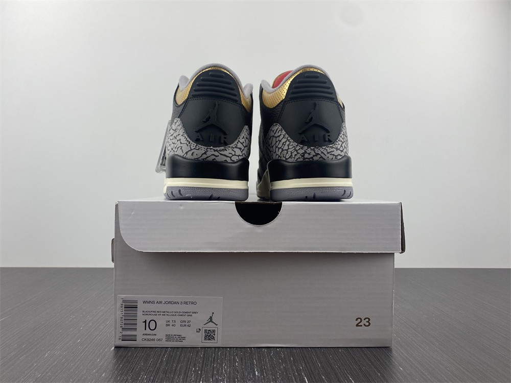 Air Jordan 3 WMNS Black Gold