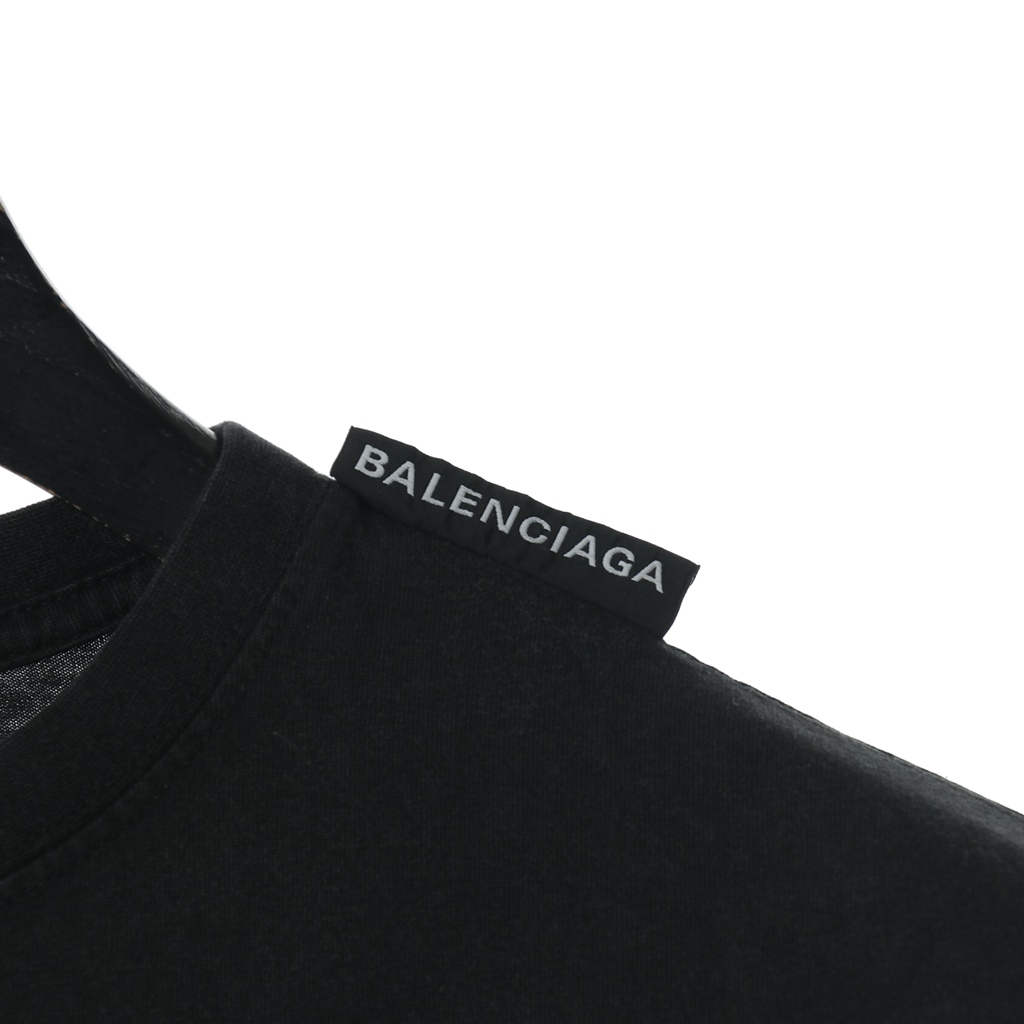 Ba*len*cia*ga blcg 2020ss shoulder label wash short sleeve