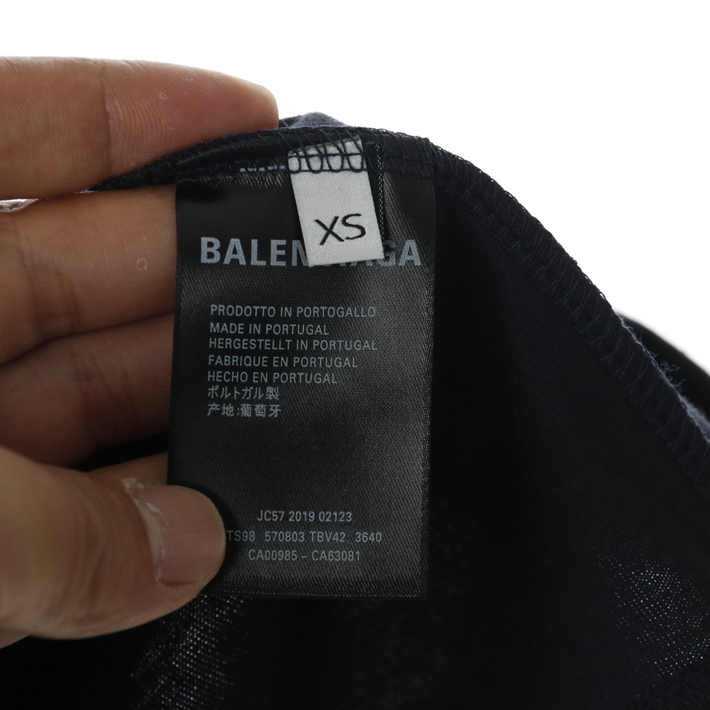 Ba*len*cia*ga blcg 20ss short-sleeved t-shirt with logo on chest (envelope packaging