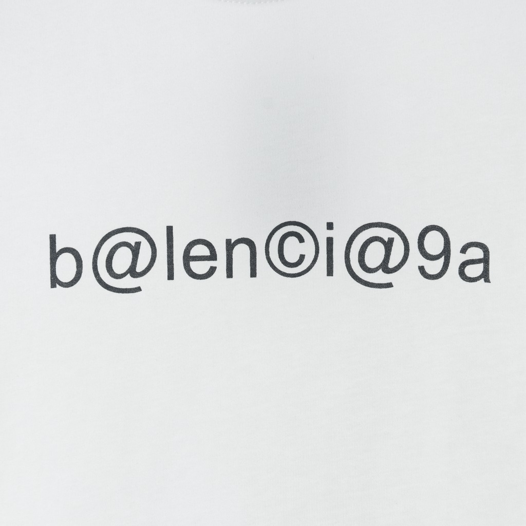 Ba*len*cia*ga blcg 20ss short sleeve t-shirt with letters on chest