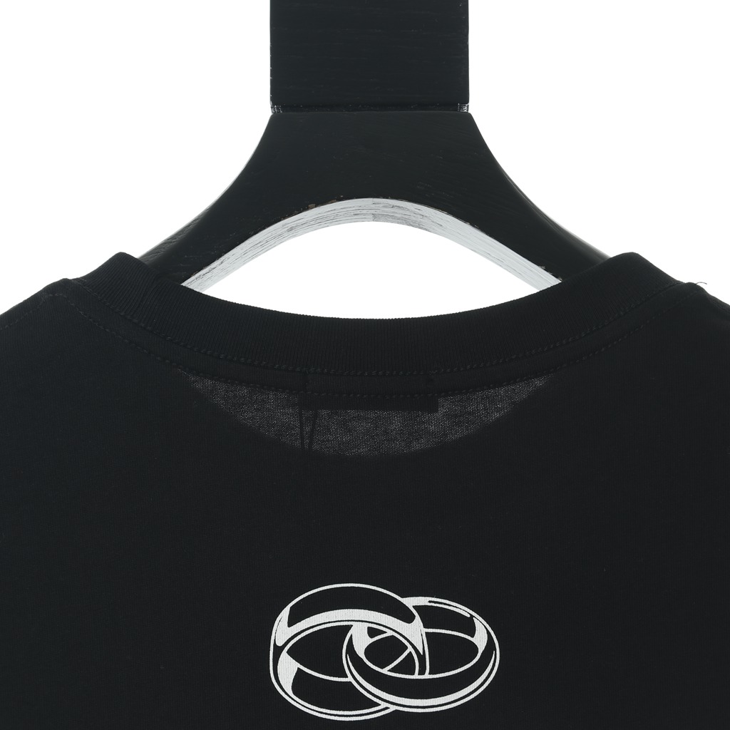 Ba*len*cia*ga blcg love ring round neck short sleeve t-shirt