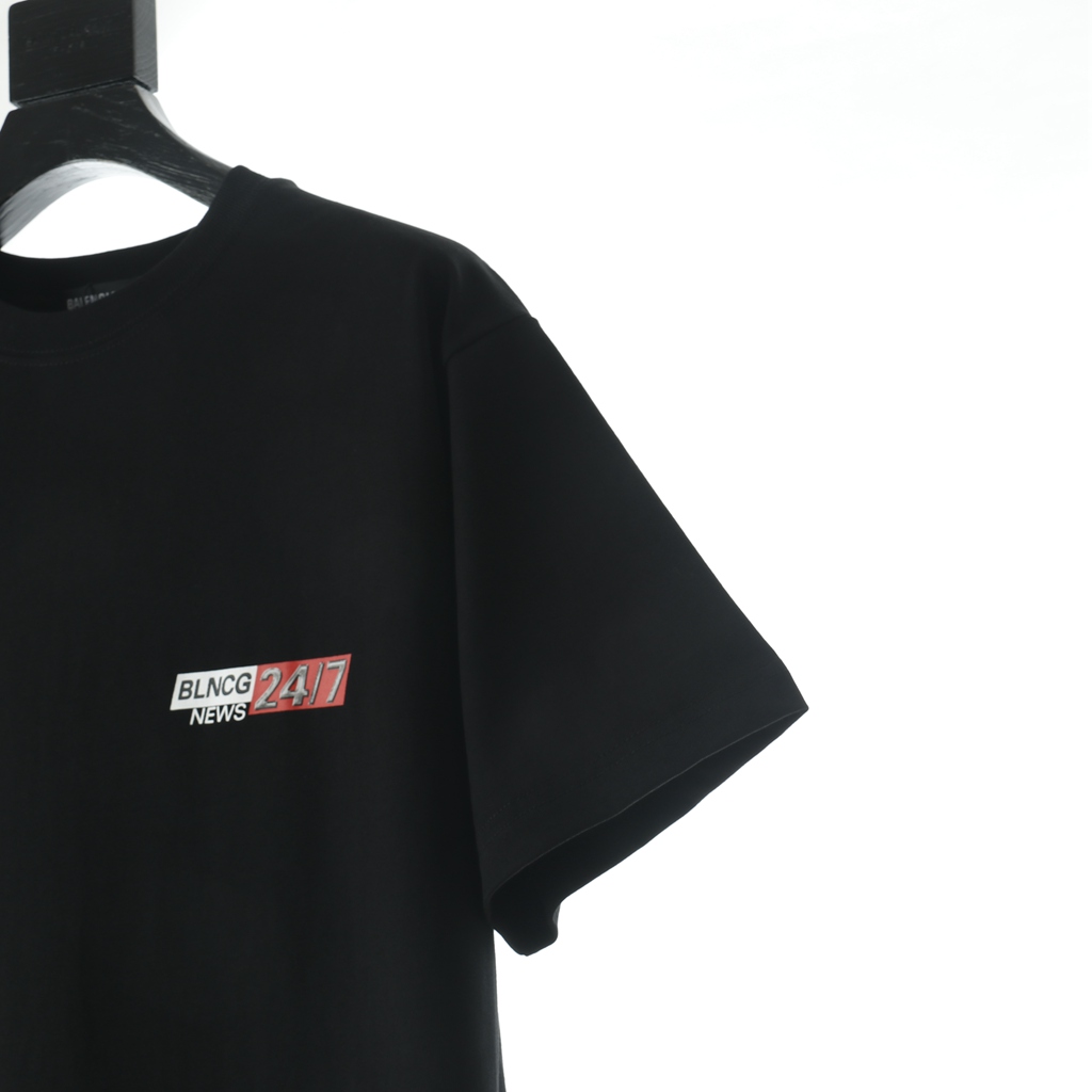 Ba*len*cia*ga blcg 20fw 24-hour news short-sleeved t-shirt