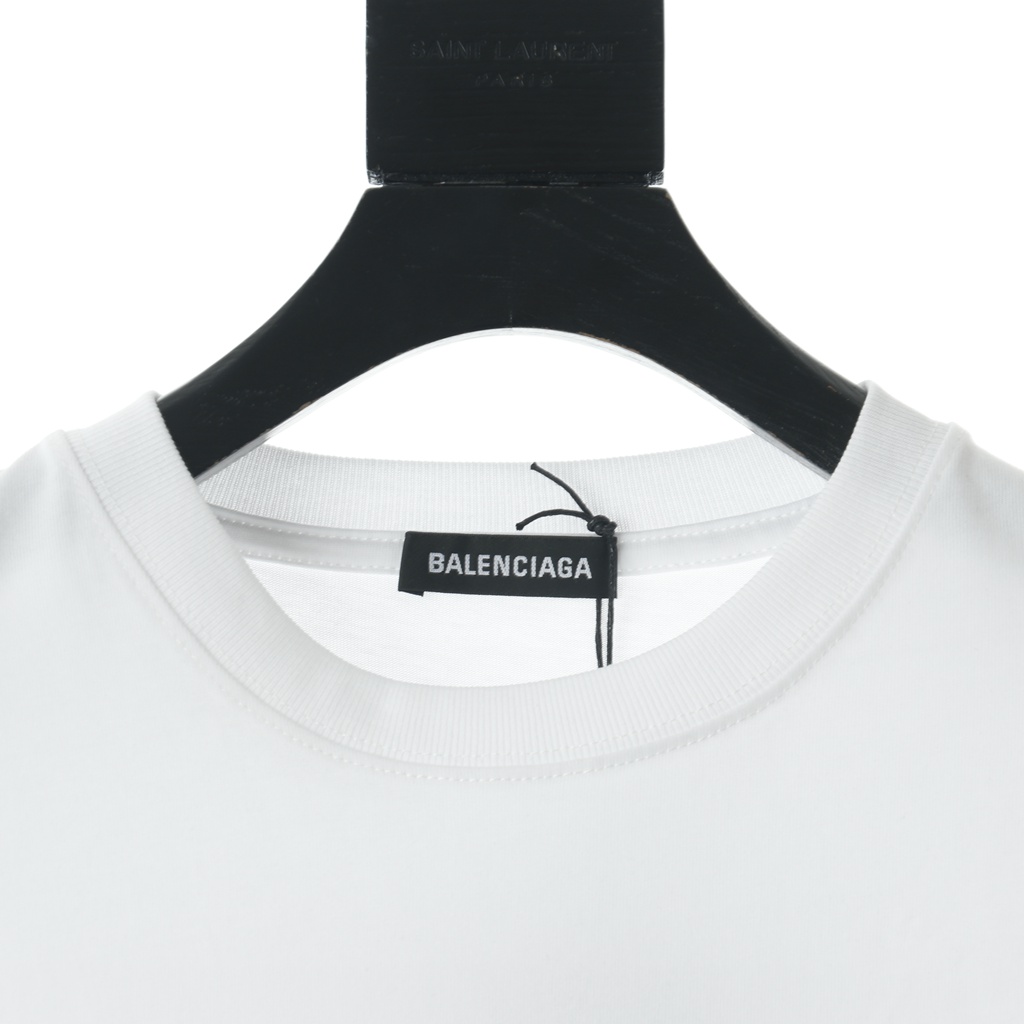 Ba*len*cia*ga blcg 20fw 25-hour news short-sleeved t-shirt
