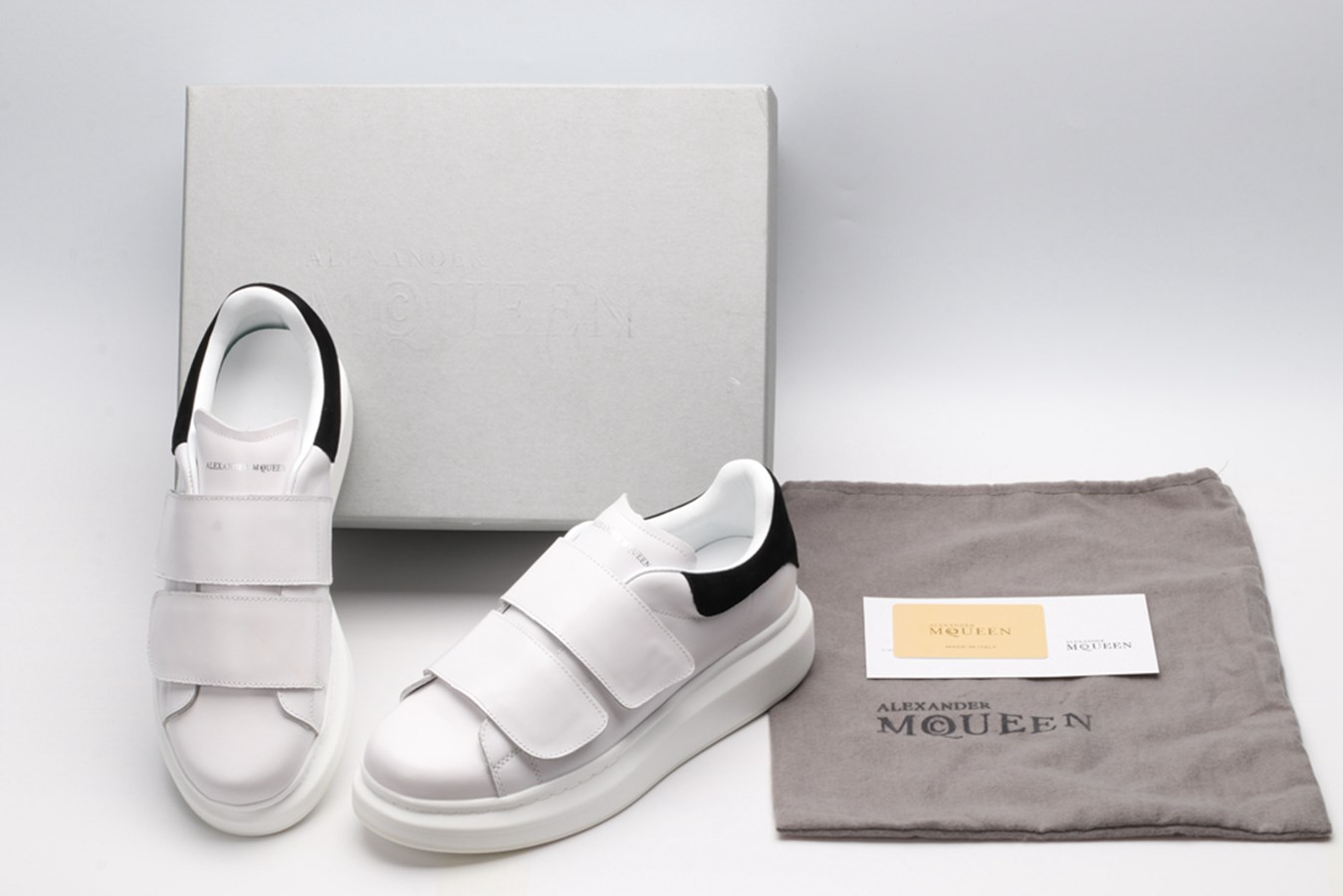 AMQ oversized sneakers with black heel