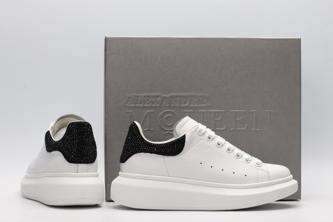 AMQ oversized sneakers with black heel