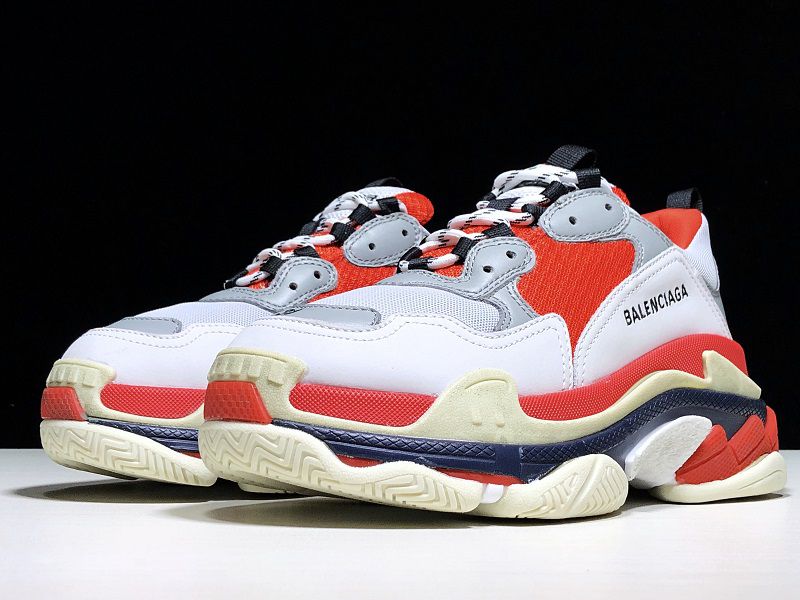 BLG Triple S 17FW  Grey Red