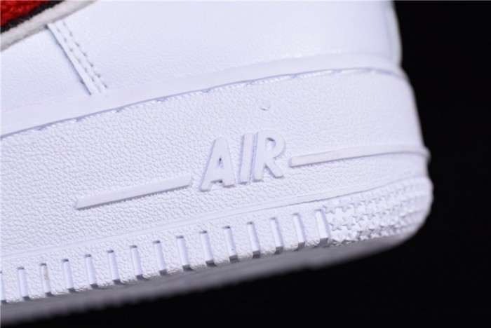 Nike Air Force 1 Low LV8 3D Chenille Swoosh White Red Blue  823511-106