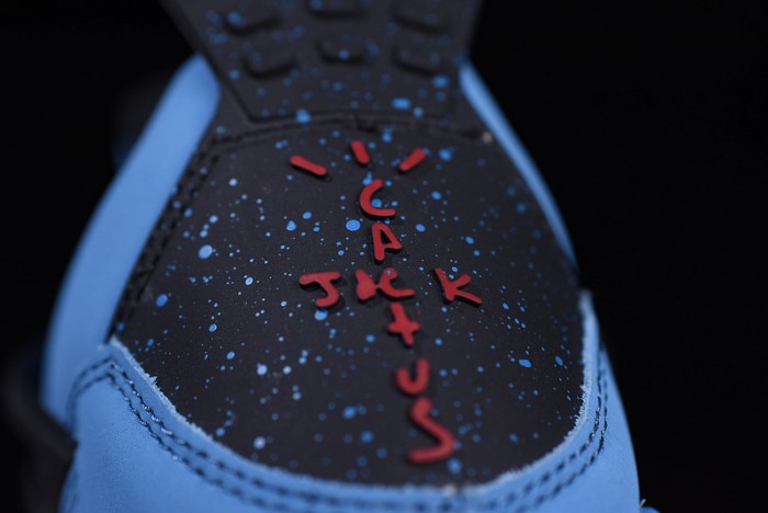 Travis Scott x Air Jordan 4 "Houston Oilers"  University Blue 308497-406