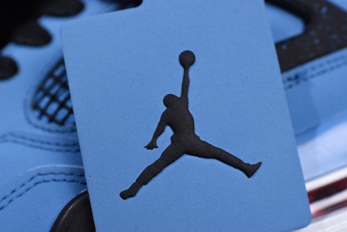 Travis Scott x Air Jordan 4 "Houston Oilers"  University Blue 308497-406