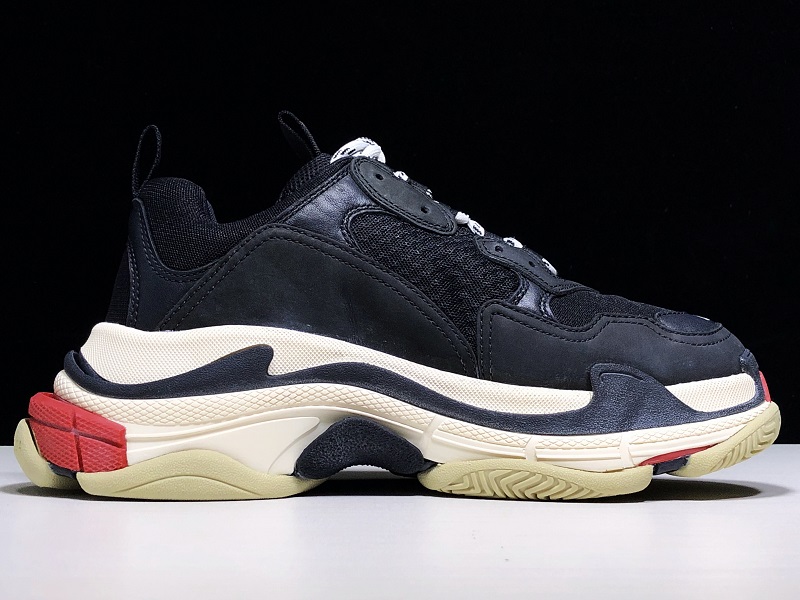 BLG 17FW TRIPLE S TRAINER  BLACK/ RED MENS W05M23972