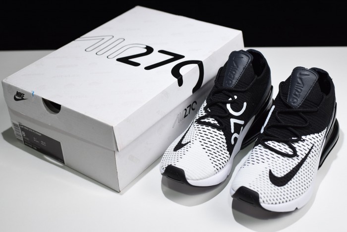 NIKE AIR MAX 270 FLYKNIT "WHITE/BLACK"  AO1023-100