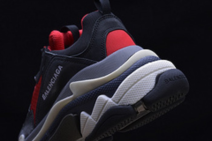 BLG Triple S Sneakers Red Black
