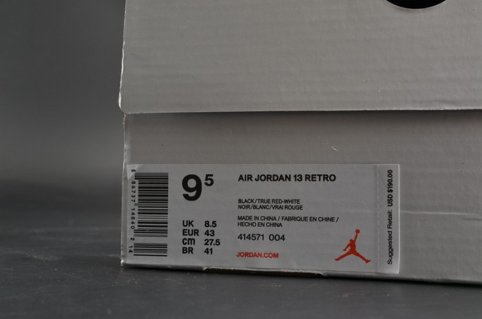 Air Jordan 13 Retro"Bred" black/ red mens 414571-004