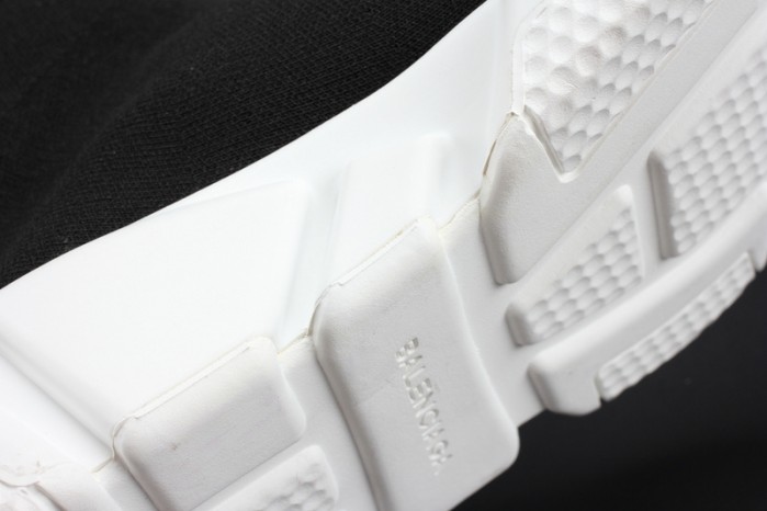 BLG Stretch Mesh High Top Sneaker Black White
