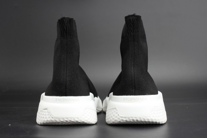BLG Stretch Mesh High Top Sneaker Black White