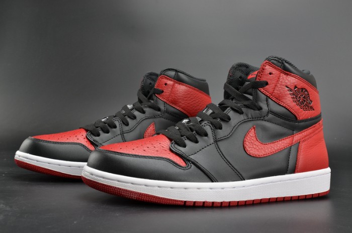 Air Jordan 1 Retro High OG "Banned" red mens  555088-001