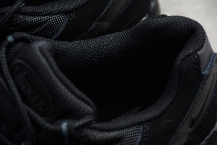Nike mens AIR MAX 95 "TRIPLE BLACK" Black-Anthracite 609048-092