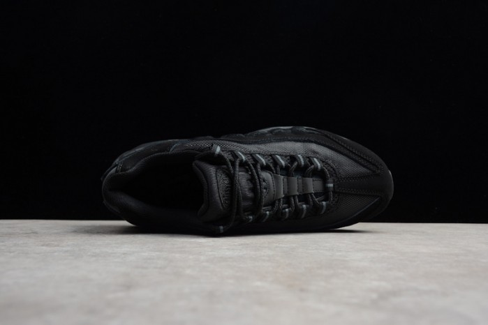 Nike mens AIR MAX 95 "TRIPLE BLACK" Black-Anthracite 609048-092