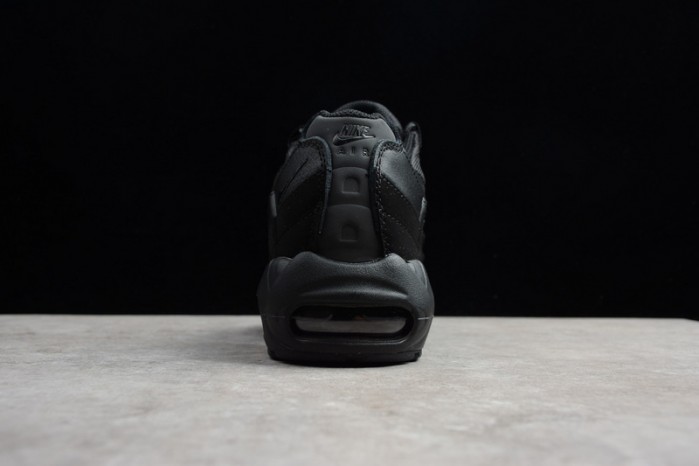 Nike mens AIR MAX 95 "TRIPLE BLACK" Black-Anthracite 609048-092