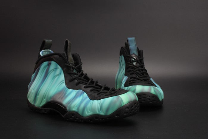 nike air foamposite one "N0*Hern lights" black/green mens 840559-001