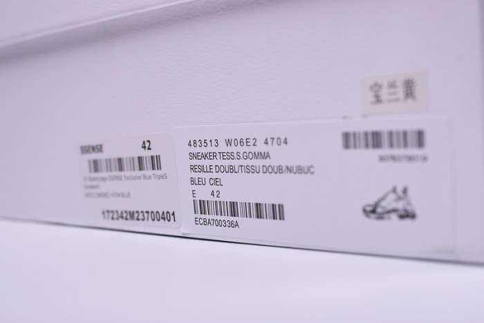 BLG 17FW TRIPLE S"CREAM"  Washed Show Snea Grey  MENS 483513W06E