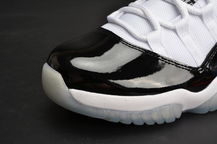AIR JORDAN 11 RETRO LOW "CONCORD" BLACK/ WHITE  mens 528895-153