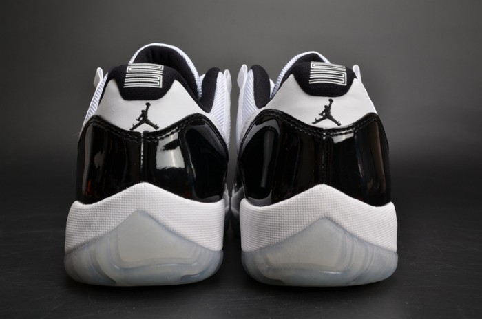 AIR JORDAN 11 RETRO LOW "CONCORD" BLACK/ WHITE  mens 528895-153