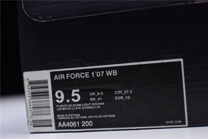 Nike Air Force 1 ´07 WB Flax/Flax-Gum Wheat  Basketball Shoes AA4061-200