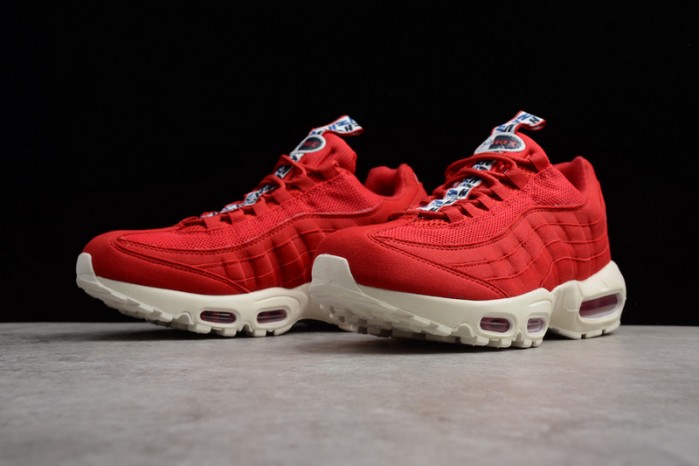 Nike mens AIR MAX 95 TT "PULL TAB"  gym red/ sail-gym-blue AJ1844-600