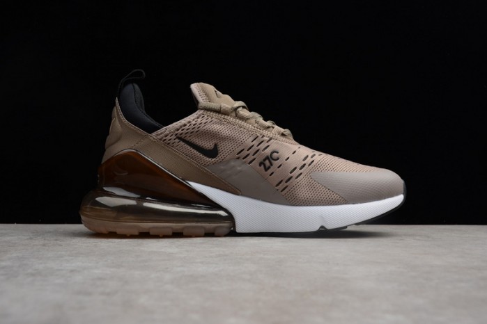 NIKE mens Air Max 270 "Sepia Stone" Black/ Summit White  AH8050-200