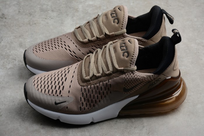 NIKE mens Air Max 270 "Sepia Stone" Black/ Summit White  AH8050-200