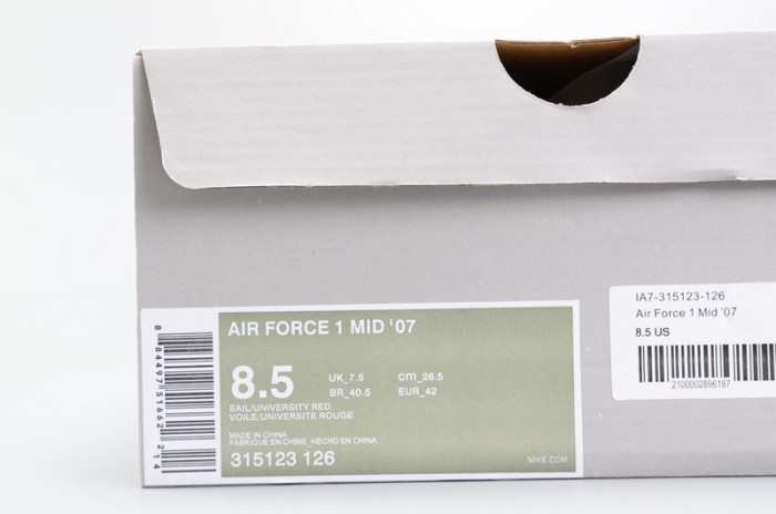Nike Air Force 1 Mid 07  Sneakers Shoes High Trainers White 315123-126