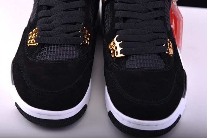 Air Jordan 4 "Royalty"  Black/Metallic Gold-White mens 308497-032